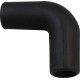 Oil Drain Elbow — Black, Rubber