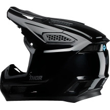 THOR Fleet Blackout Helmet — S, Black Gloss, MX