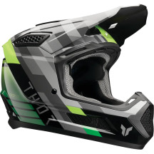 Fleet Camber Helmet — M, Gloss Black, Green, Gray, Fluorescent Green