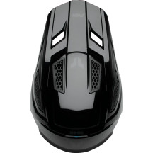 Fleet Blackout Helmet — XS, Black Gloss, MX