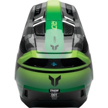 Fleet Camber Helmet — XL, Black/Gloss, Gray, Green, Fluorescent Green