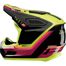 THOR Fleet Defy Helmet — L, Black, Fluorescent Green