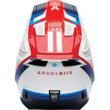 Fleet Defy Helmet — 2XL, Adult, MX, White, Red, Blue, Black