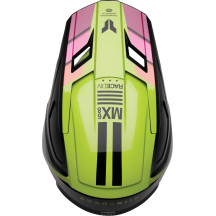 Youth Fleet Defy Helmet — Youth, M, Gloss Black, Orange, Pink, Fluorescent Yellow
