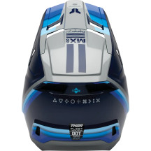 Youth Fleet Defy Helmet — M, Gray, Blue, Black