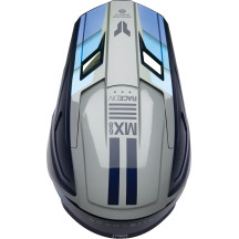 Youth Fleet Defy Helmet — Youth, Gloss, Black, Blue, Gray