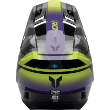 Youth Fleet Camber Helmet — Youth M, Black Gloss, Gray, Purple