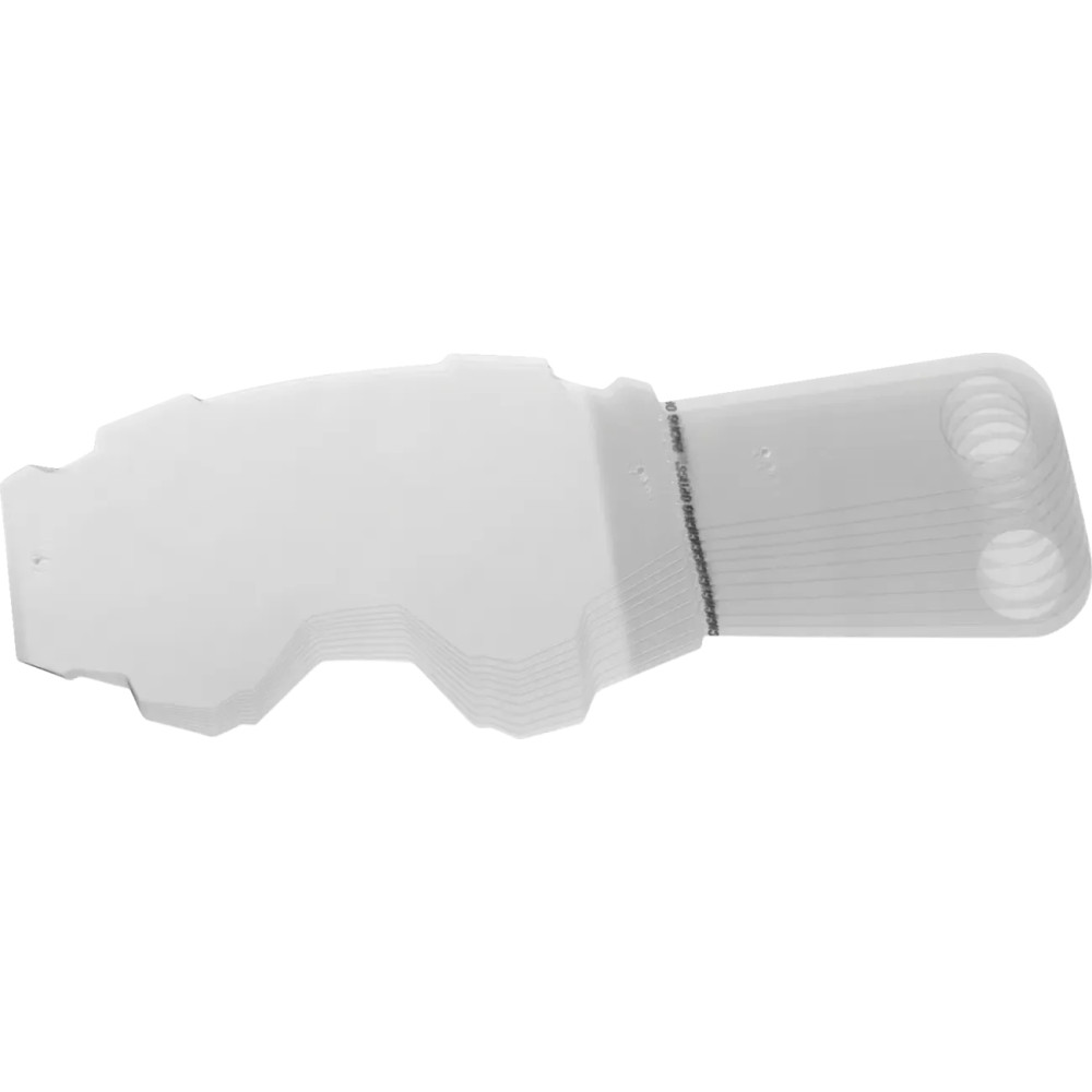 Ascend Goggle Tear-Offs — Clear, 10-pack, Adult