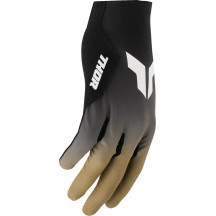 THOR Sportmode Gloves — L, Brown/Black, Short Cuff, Men's, Pair