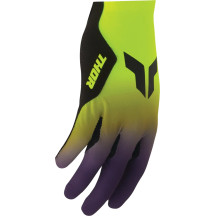 THOR Sportmode Gloves — XL, Purple, Acid, Black