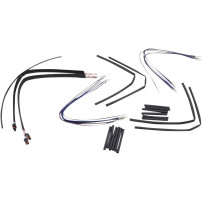 Kit completo de cables/líneas de manillar de vinilo negro para Ape Hangers — para manillares de 14"