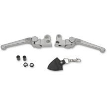 Anthem Adjustable Lever Set for Harley Models — Brake & Clutch, Chrome