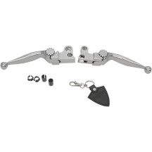 Journey Adjustable Lever Set for Harley Models — Brake, Clutch, Hydraulic, Chrome