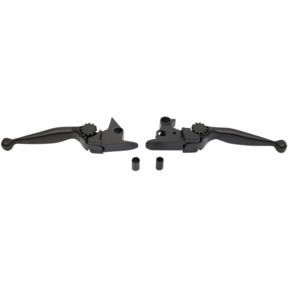 Journey Adjustable Lever Set for Harley Models — Brake & Clutch, Black Polished
