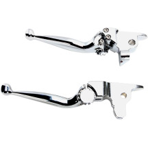 Journey Adjustable Lever Set for Harley Models — Brake & Clutch, Chrome