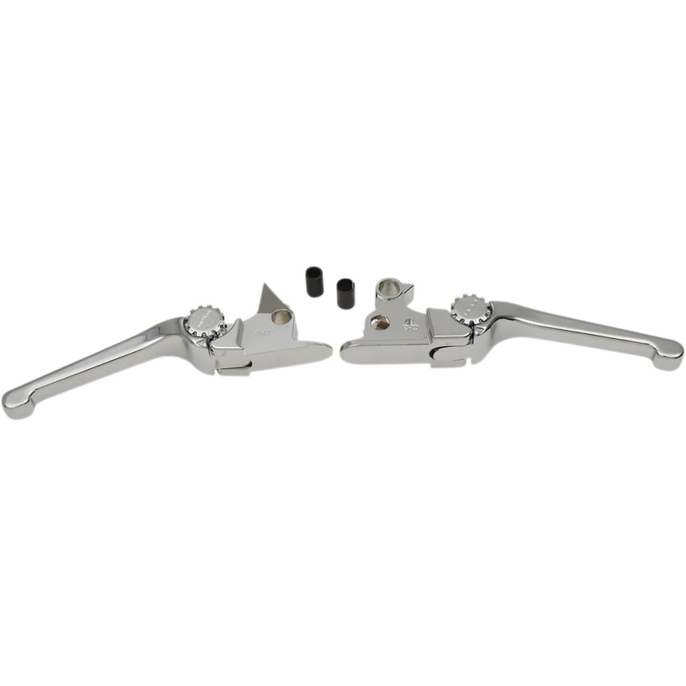 Anthem Adjustable Lever Set for Harley Models — Brake, Clutch, Chrome