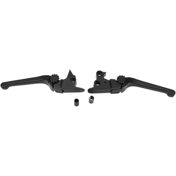 Anthem Adjustable Lever Set for Harley Models — Brake & Clutch, Black