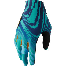 THOR Sportmode Gloves — L, Black, Yellow, Aqua