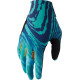 THOR Sportmode Gloves — 2XL, Black, Yellow, Aqua