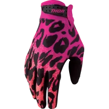 Youth Launchmode Namir Gloves — M, Pink, Black, Youth, Short Cuff, Pair