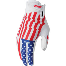 Youth Launchmode Patriot Gloves — 2XS, Red/White/Blue