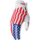 Youth Launchmode Patriot Gloves — XS, Red, White, Blue, Short Cuff, Pair