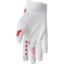 Youth Launchmode Patriot Gloves — Red, White, Blue, Youth, Short Cuff