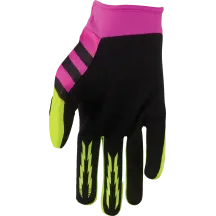 THOR Youth Launchmode Shockie Gloves — 2XS, Fuchsia, Fluorescent Yellow, Acid, Black