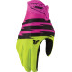 Youth Launchmode Shockie Gloves — M, Yellow, Pink, Fuchsia, Fluorescent Yellow, Acid, Black
