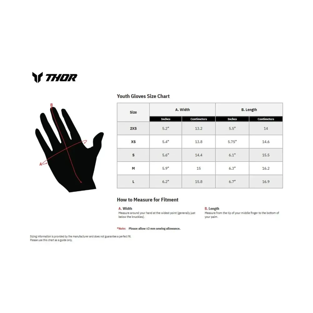Youth Launchmode Shockie Gloves — XS, Red/White/Blue