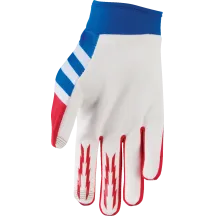 Youth Launchmode Shockie Gloves — XS, Red/White/Blue