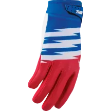 Youth Launchmode Shockie Gloves — XS, Red/White/Blue