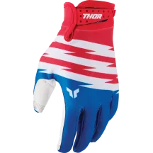 Youth Launchmode Shockie Gloves — XS, Red/White/Blue