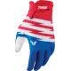 Youth Launchmode Shockie Gloves — XS, Red/White/Blue