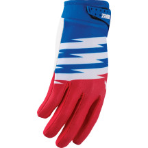 Youth Launchmode Shockie Gloves — Youth, Red/White/Blue, L