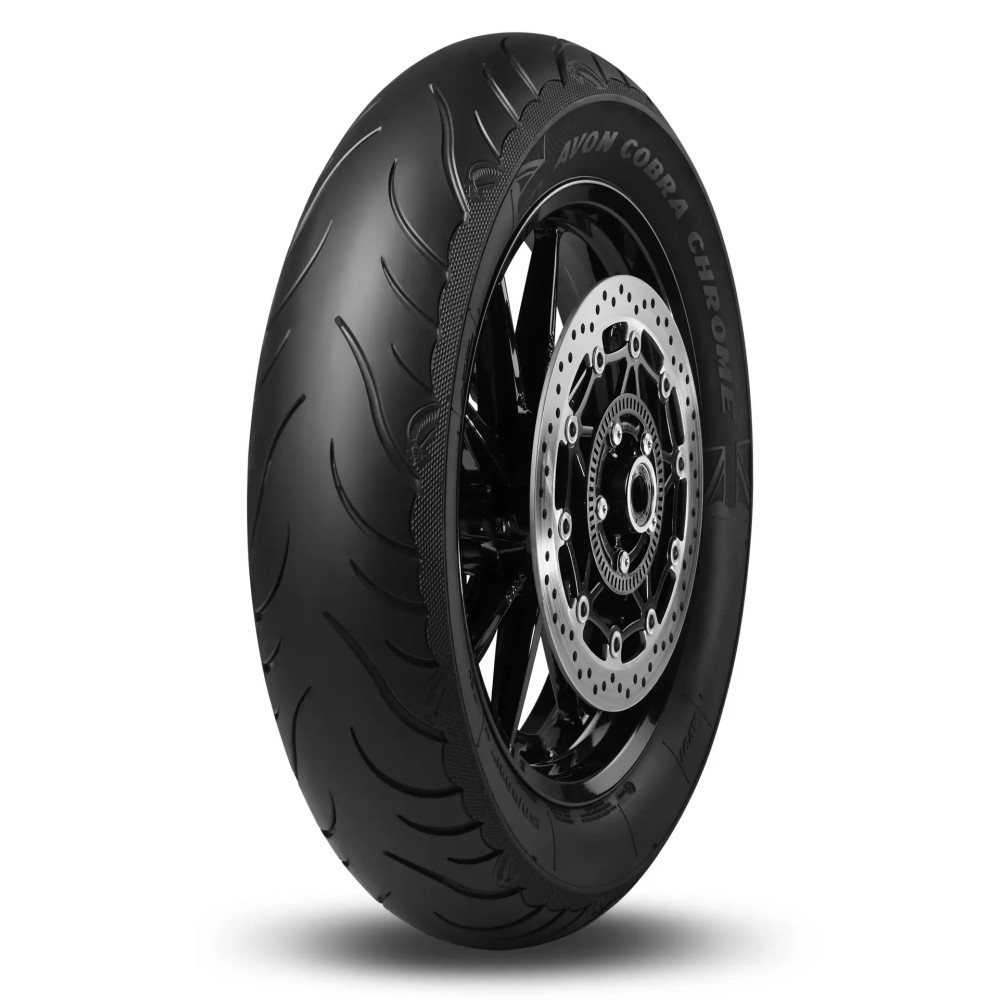 Cobra Chrome AV91/92 Tire — 130/60B19, 66V, Front, Blackwall, Tubeless