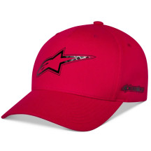 Carbon Fiber Snapback Hat — Red, One Size