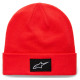 Gorro Augment con dobladillo — Talla única, Rojo, Ajuste elástico