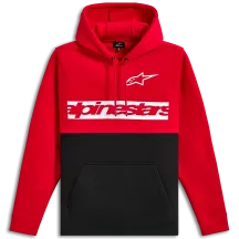 Parallel Pullover Hoodie — L, Black/Red