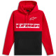 Sudadera con capucha Parallel — XL, negro/rojo
