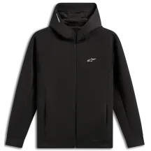 Sudadera con capucha Double Face Cypher con cremallera — Talla L, Negro