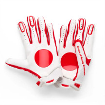 Ridefit Team Ikuzawa Gloves — Size L, Red/White