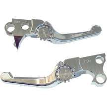 Anthem Shorty Lever Set — Chrome, Brake & Clutch, Pair