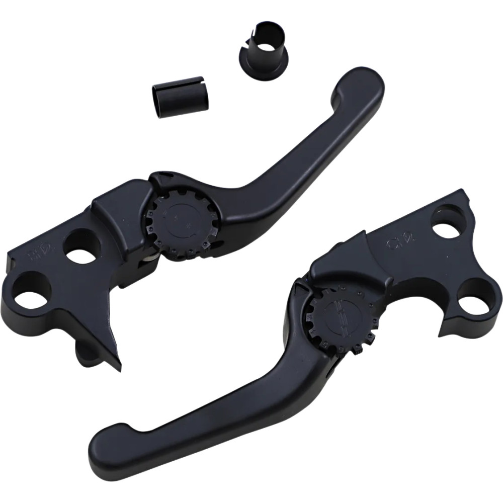 Anthem Shorty Lever Set — Brake and Clutch, Black, Pair