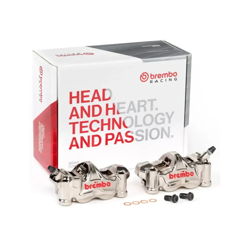 GP4-RX Brake Caliper Kit Upgrade Line — 4 Piston, Front Left & Right, Aluminum