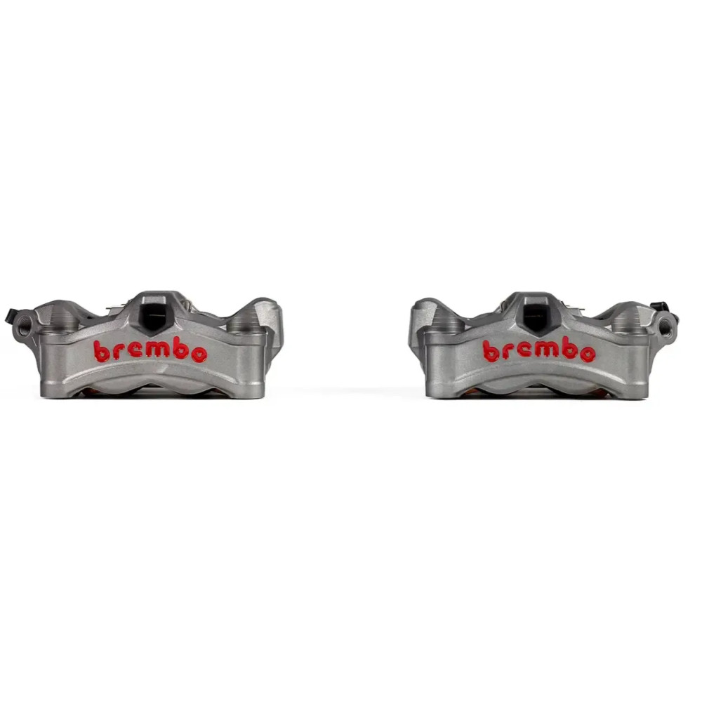 Stylema Brake Caliper Kit Prime Line — Front Left & Right, 4-Piston, 30mm, Aluminum, Gray