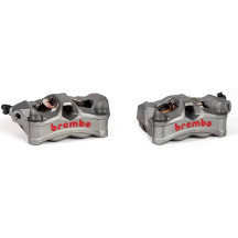Stylema Brake Caliper Kit Prime Line — Front Left & Right, 4-Piston, 30mm, Aluminum, Gray