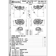 Stylema Brake Caliper Kit Prime Line — 4 Piston, Black