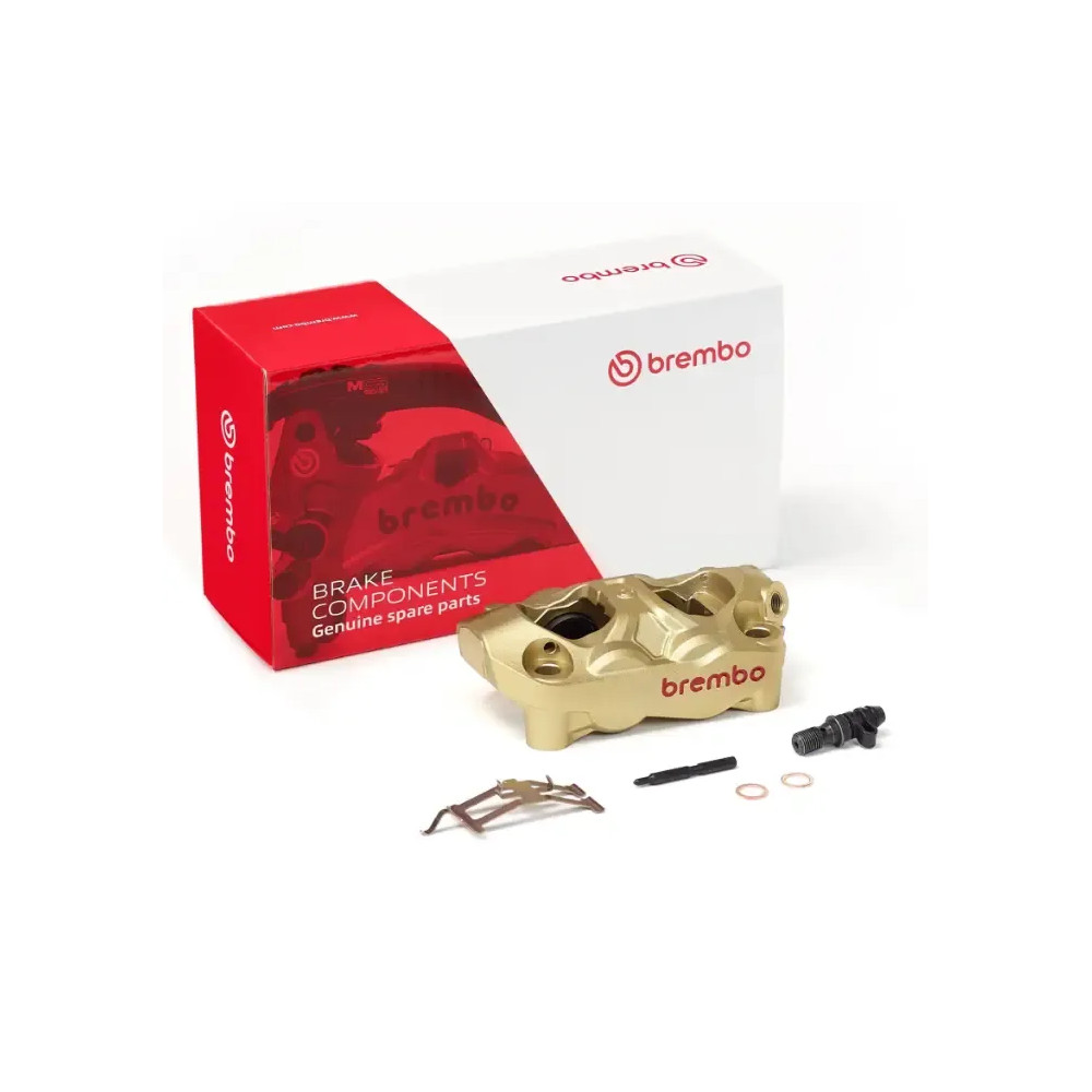 HYPURE M4.30 Brake Caliper — Front Left, 4-Piston, Gold