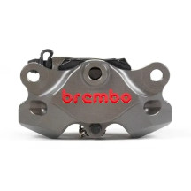 GP2-SS Brake Caliper Upgrade Line — Rear, 2 Piston, Billet Aluminum, Gray/Silver